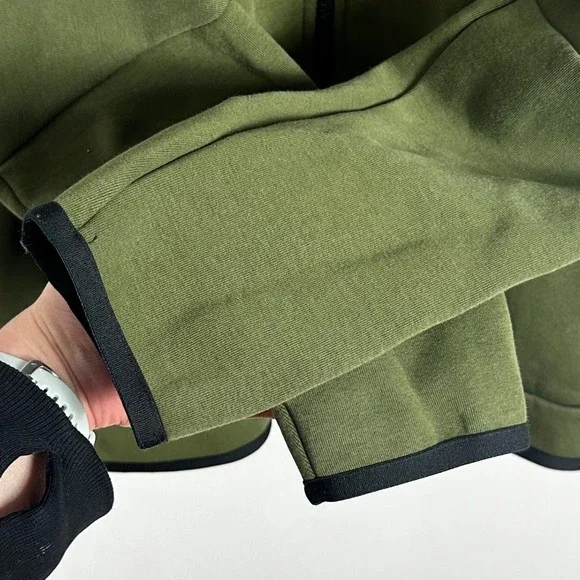 Nike Tech Fleece Windrunner Hoodie Jacket Olive Green Mens Large Full Zip Coat - Picture 8 of 16